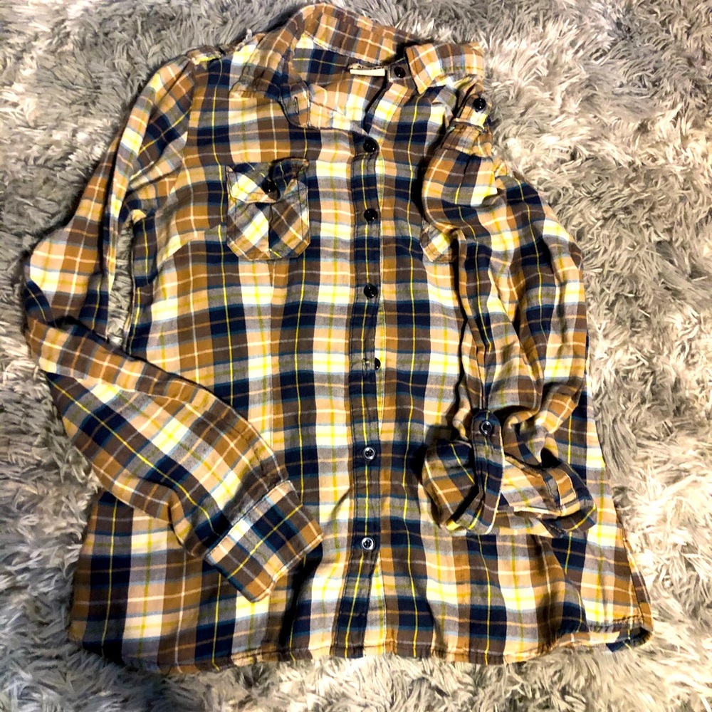 Soft flannel button up